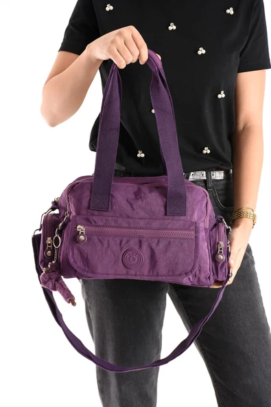 571 collections Ultra Hafif Su Geçirmez Çok Cepli Omuz Çantası Mor (Model: 571-5M) ürün görseli 1