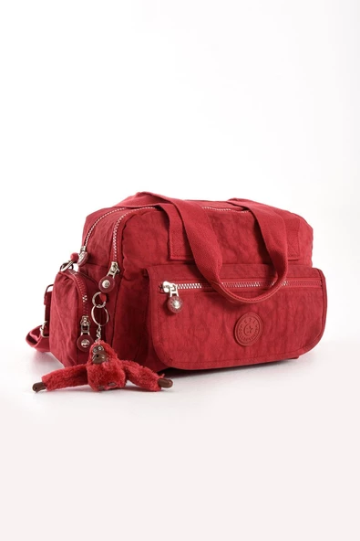 571 collections Ultra Hafif Su Geçirmez Çok Cepli Omuz Çantası Kırmızı (Model: 571-5M) - Resim 4