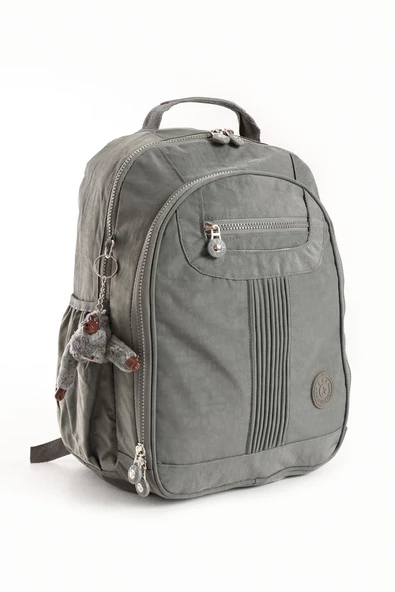 571 collections Ultra Hafif Orta Boy Sırt Çantası Çok Cepli Gri (Model: 571-3P) - Resim 4