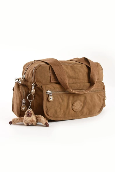 571 collections Ultra Hafif Su Geçirmez Çok Cepli Omuz Çantası Taba (Model: 571-5M) - Resim 4