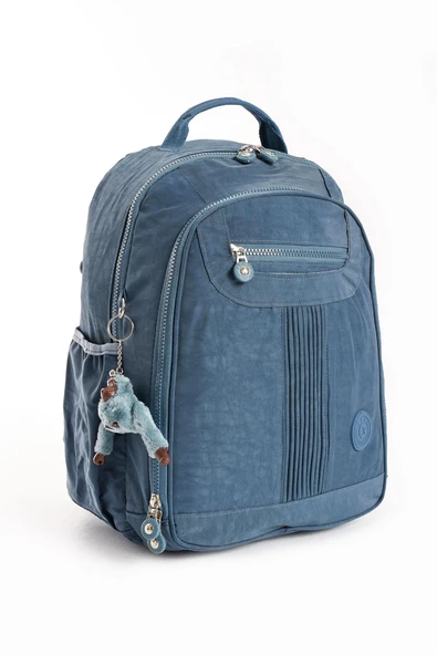 571 collections Ultra Hafif Orta Boy Sırt Çantası Çok Cepli Mavi (Model: 571-3P) - Resim 4