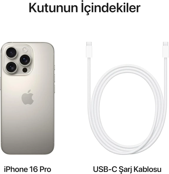 Apple iPhone 16 Pro 512 GB Natürel Titanyum (İthalatçı Garantili) - 5