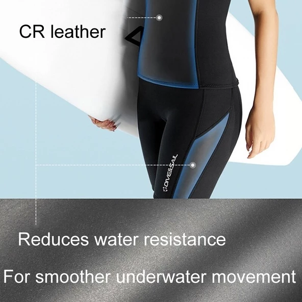 Cbtx Dıve & Saıl 2mm Bölünmüş Kolsuz Wetsuit Warm Sörf Ve Yüzme Şort 001 - 6