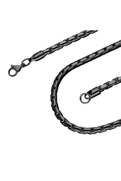 Erkek Çelik Kolye Yılan Snake Sırtı Model Yuvarlak - 4