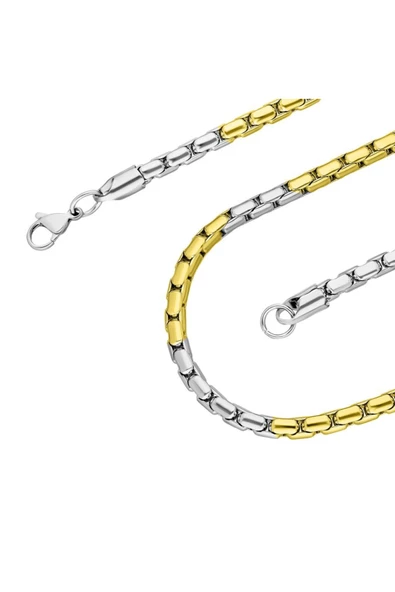Erkek Çelik Kolye Yılan Snake Sırtı Model Yuvarlak - 3