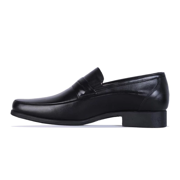 Tek Yıldız 0999 Siyah Kauçuk %100 Deri Erkek Klasik Ayakkabı - Resim 2