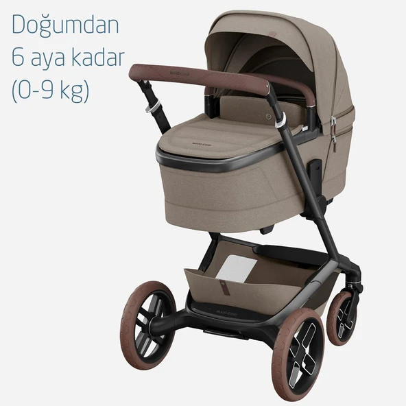 Maxi-Cosi Fame Portbebeli Led Işıklı Entegre Telefon Şarj Üniteli Premium Bebek Arabası Twillic Truffle - 9