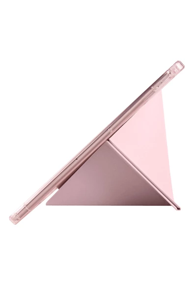 Redmi Pad SE 8.7 inç Uyumlu Kalem Bölmeli Uyku Modlu Katlanabilir Trifolding Tablet Kılıfı - Resim 5