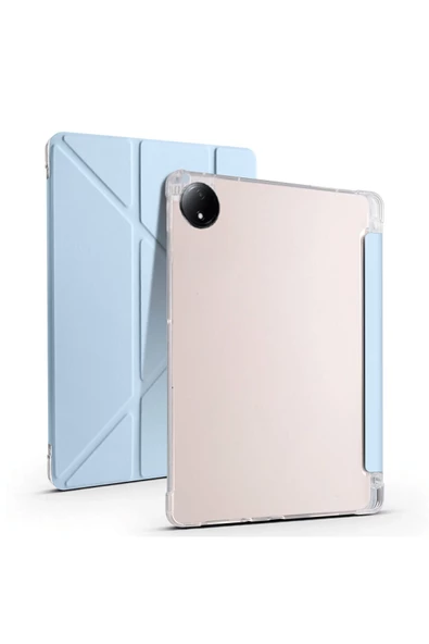 Redmi Pad SE 8.7 inç Uyumlu Kalem Bölmeli Uyku Modlu Katlanabilir Trifolding Tablet Kılıfı - Resim 2