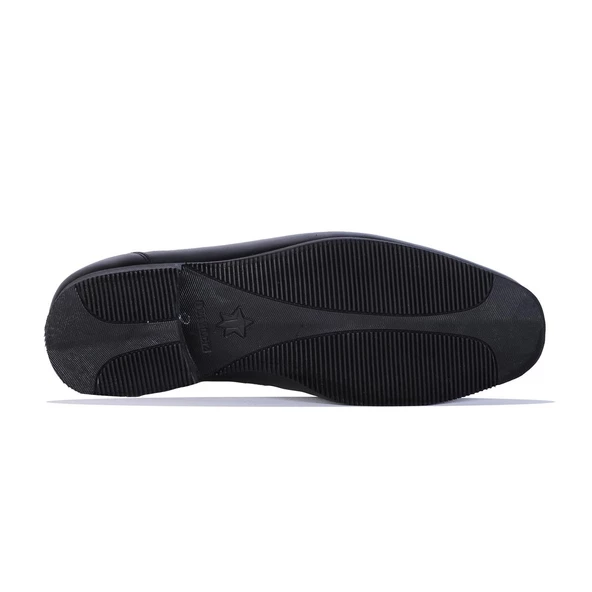 Tek Yıldız 0999 Siyah Kauçuk %100 Deri Erkek Klasik Ayakkabı - Resim 4