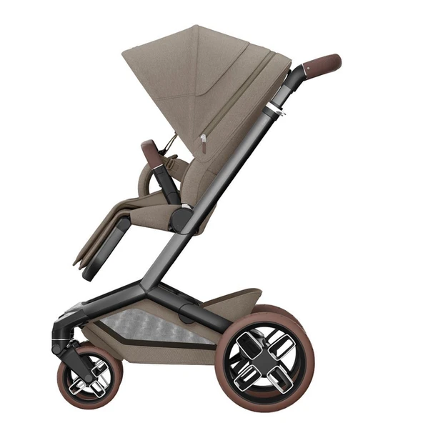 Maxi-Cosi Fame Portbebeli Led Işıklı Entegre Telefon Şarj Üniteli Premium Bebek Arabası Twillic Truffle - 2