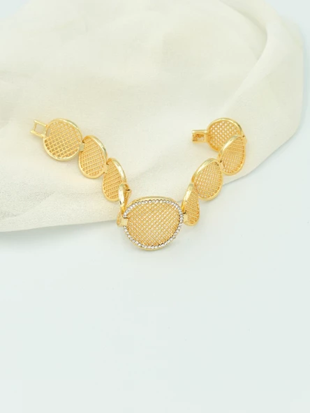 Axcce Serie Taşlı Kadın Örme Halka Bileklik 19 cm - 2