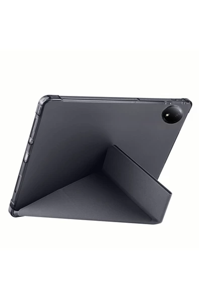 Redmi Pad SE 8.7 inç Uyumlu Kalem Bölmeli Uyku Modlu Katlanabilir Trifolding Tablet Kılıfı - Resim 12