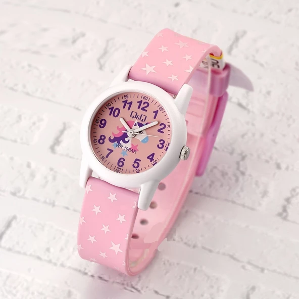 Q&Q VR99J013Y Unicorn Desenli Su Geçirmez Rakamlı Kız Çocuk Kol Saati - 2