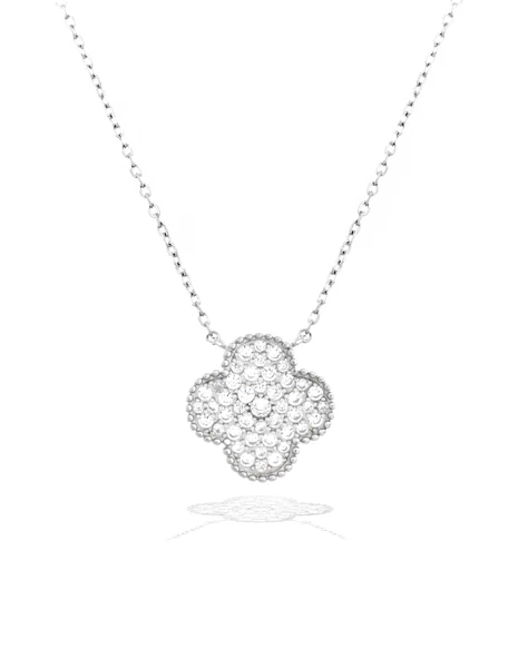 Luck Serisi Zarif Model Şans Gümüş Kadın Kolye ürün görseli