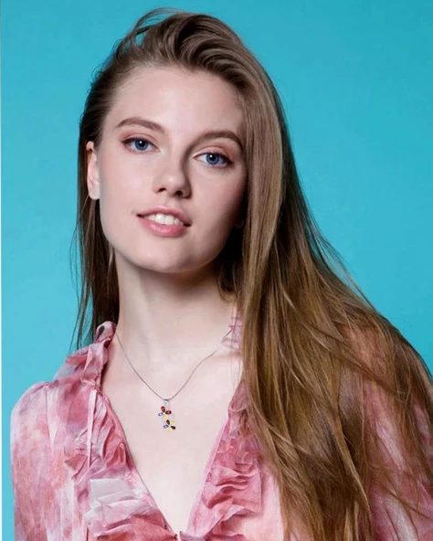 Sonsuzluk Model Bahar Çiçeği Bundle Of Love Kadın Gümüş Kolye - Resim 2