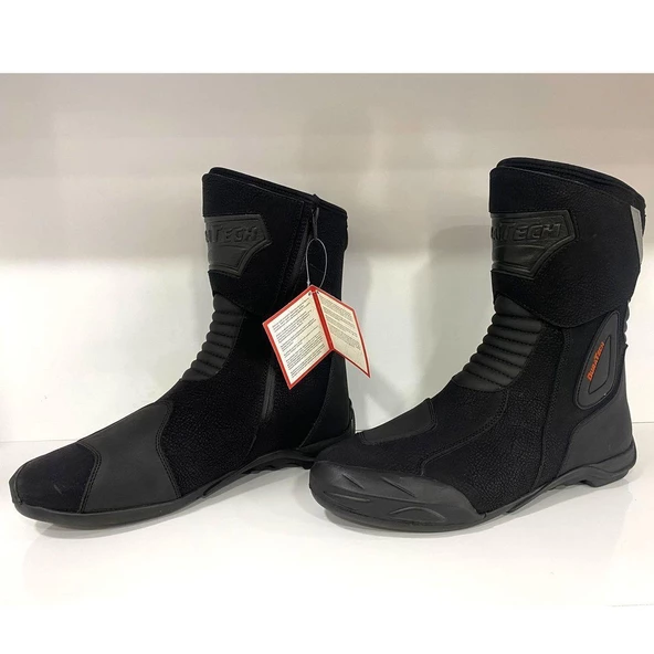 Forte Gt Duratech 29 Como Korumalı Uzun Motosiklet Botu 40 Numara Siyah - 6