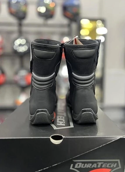 Forte Gt Duratech 29 Como Korumalı Uzun Motosiklet Botu 40 Numara Siyah - 4