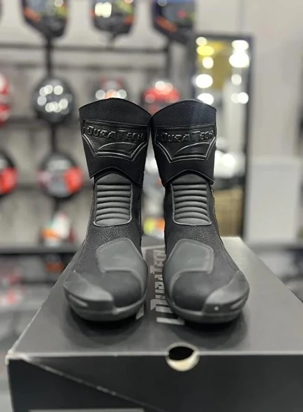 Forte Gt Duratech 29 Como Korumalı Uzun Motosiklet Botu 40 Numara Siyah - 3