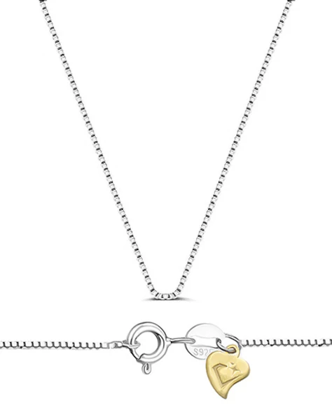 925 Ayar Gümüş Lusso İtaly Kadın Kolye Küp Zincir ürün görseli