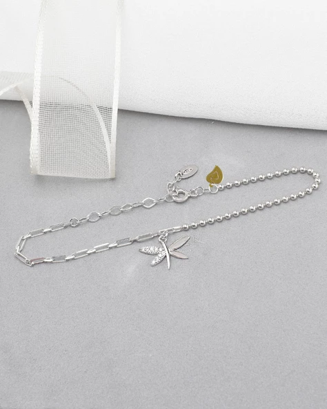 Yusufçuk Diamond Lusso Kadın Gümüş Bileklik - Resim 2