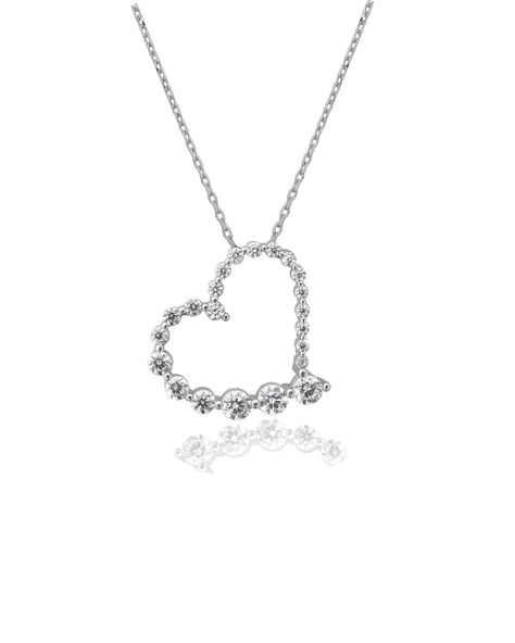 Diamond Model Special Kalp Kadın Gümüş Kolye ürün görseli