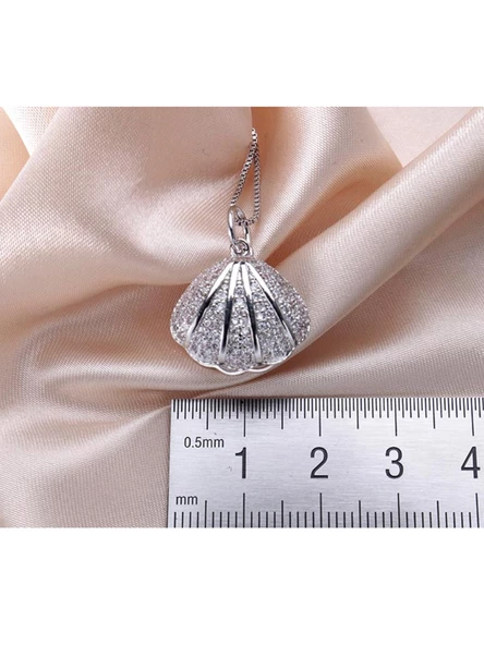 Zarif Tasarım Gümüş Tatlı Su İnci Kadın Kolye - Resim 3