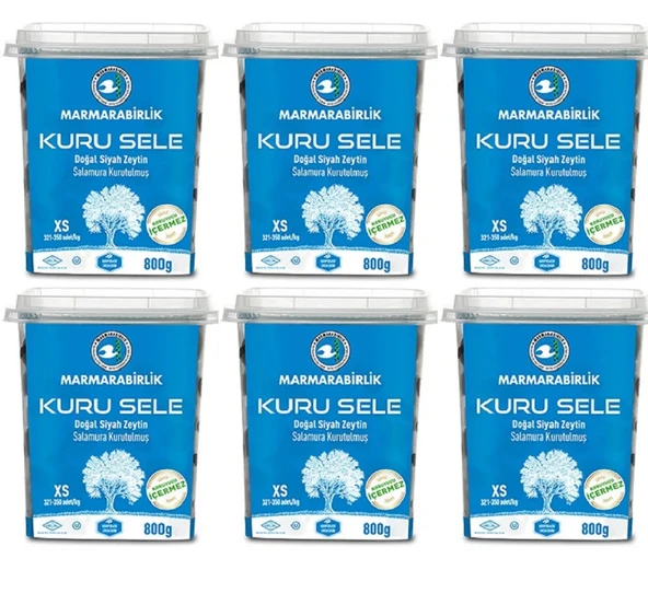 Marmarabirlik M.birlik Kuru Sele 800gr Pet  (321-350)  6 Adet - 2