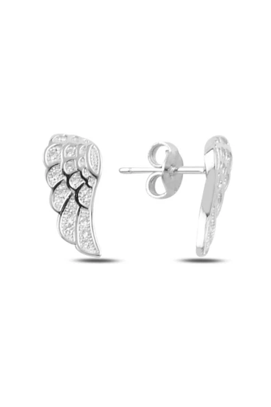 Zirkon Taşlı Kanat Kadın Küpe ürün görseli