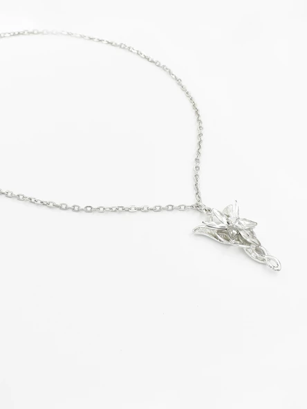 Gümüş Kaplama Akşam Yıldızı Evenstar- Arwen Kolye - M248 - 4