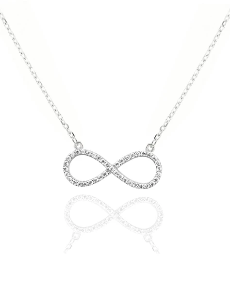 Sade Sonsuzluk Model Classical Kadın Gümüş Kolye ürün görseli