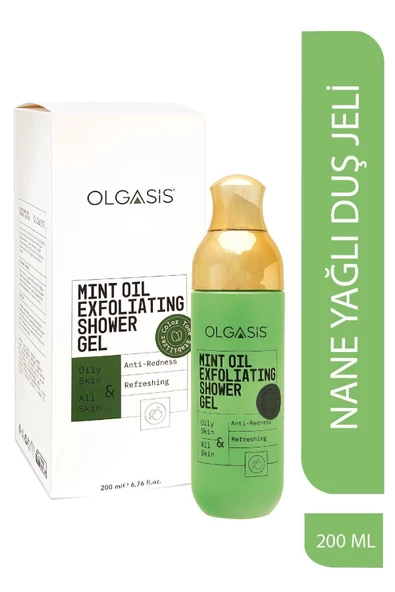 Nane Yağlı Peeling Etkili Duş Jeli - Yenileyici ve Ferahlatıcı Etki - 200 Ml
