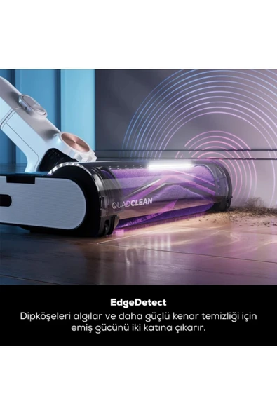 Detect Pro Auto-Empty System Kablosuz Dik Süpürge Beyaz - 4