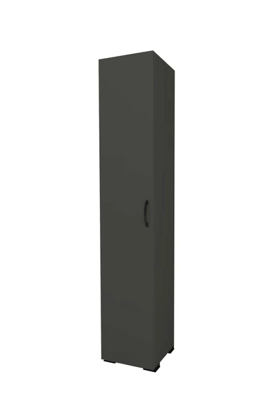 IRMAK DÜNYASI Irmak Mobilya Tek Kapaklı 5 Raflı Çok Amaçlı Banyo Mutfak Kiler Dolabı Tek Kapılı Dolap - 5