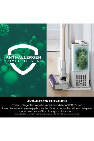 Detect Pro Auto-Empty System Kablosuz Dik Süpürge Beyaz - 7