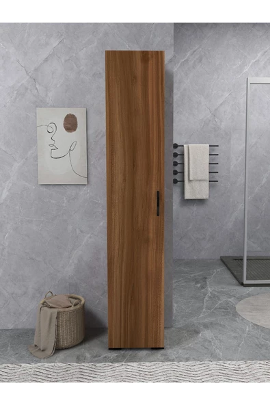 IRMAK DÜNYASI Irmak Mobilya Tek Kapaklı 5 Raflı Renkli Çok Amaçlı Banyo Mutfak Kiler Dolabı Tek Kapılı Dolap - 4