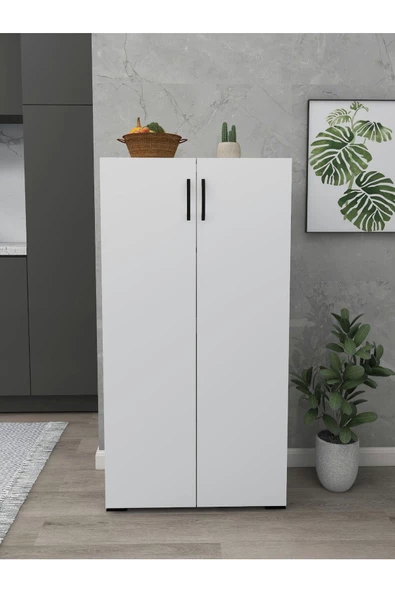 IRMAK DÜNYASI Irmak 2 Kapılı Çok Amaçlı Dolap Ayakkabılık Dolap 2 Kapaklı 4 Gözlü Ayakkabılık - 4