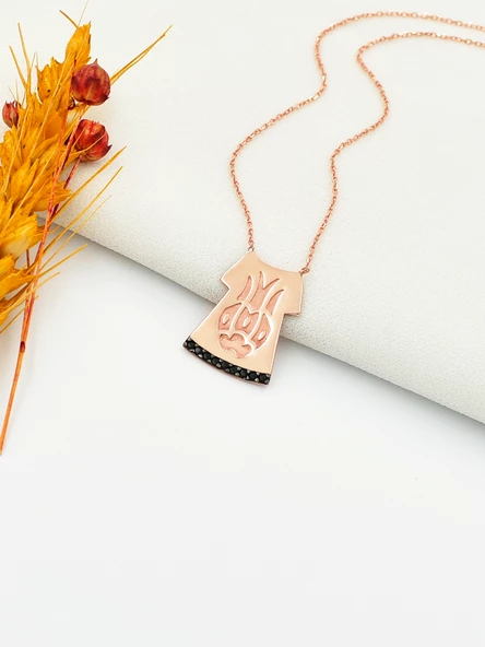 Rose Gümüş Kaftan Kadın Gümüş Kolye - Resim 2