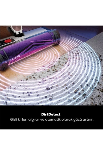 Detect Pro Auto-Empty System Kablosuz Dik Süpürge Beyaz - 3