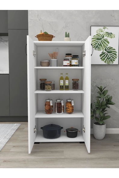 IRMAK DÜNYASI Irmak 2 Kapılı Çok Amaçlı Dolap Ayakkabılık Dolap 2 Kapaklı 4 Gözlü Ayakkabılık - 5