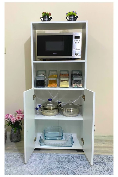 IRMAK MOBİLYA 2 Kapak 2 Raflı Dolap Çok Amaçlı Dolap - 4