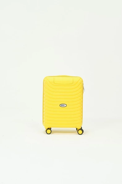 Keo-Plus Sarı Kabin Boy Silikon Kırılmaz PP Valiz - 5