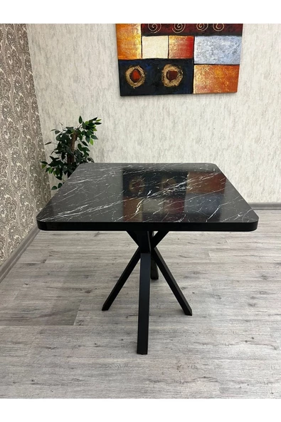 By Orhan Güzel Mutfak Masası ,4 Kişilik Mutfak Masası ,Kare Mutfak Masası, Mutfak Masası Küt Masa