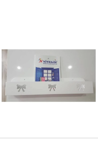 Tekli Kurdeleli Lana Lake Montessori Kitaplık Raf ürün görseli 1