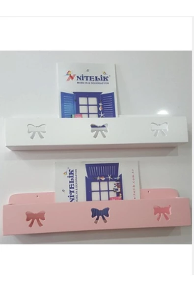 Çiftli Kurdele Lana Lake Montessori Kitaplık Raf