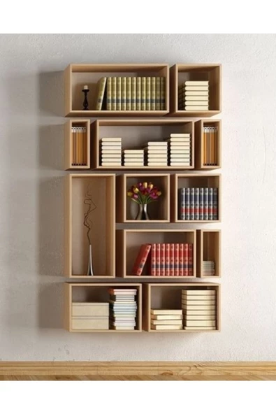 Raflı Mdf Kitaplık