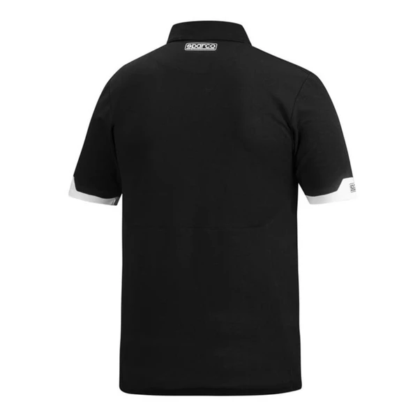 SPARCO POLO ZIP SİYAH XL BEDEN - Resim 2