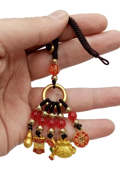 Feng Shui Metal Anahtarlık Beşli Figür No.2 - Resim 8