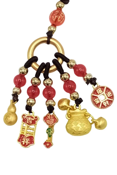 Feng Shui Metal Anahtarlık Beşli Figür No.2 - Resim 9