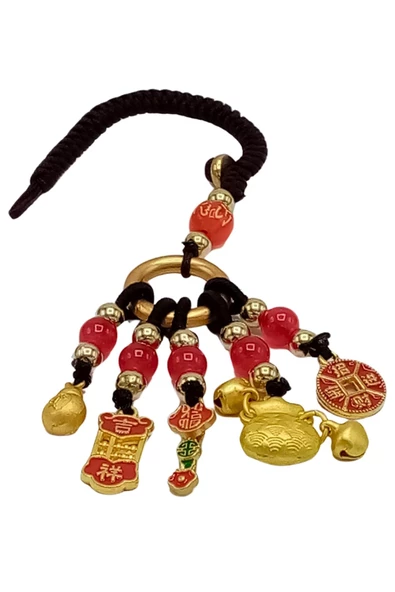 Feng Shui Metal Anahtarlık Beşli Figür No.2 - Resim 7